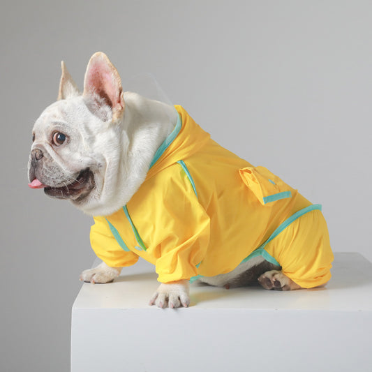 Full Body Doggy Rain Coat With Hood